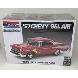'57 Chevy Bel Air Car Plastic Model Kit Monogram Cruiser 1:24 10871 Skill 4 NEW